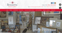 Desktop Screenshot of bennettsartgallery.com